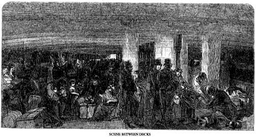 irish immigration ships