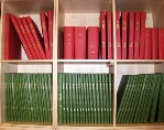Irish GRO Indexes on shelves.