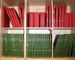Irish GRO Indexes on shelves.
