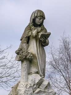 Beautifully sculpted memorial at Glasnevin cemetery.