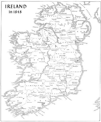Map of Ireland 1848