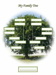 free printable blank family tree in portrait orientation