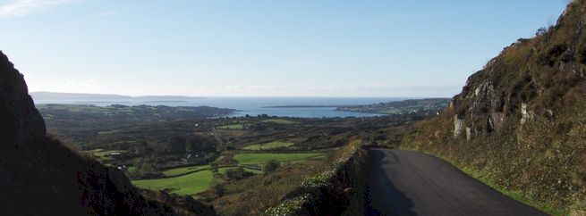 View of the approach to Schull, Cork, Ireland.