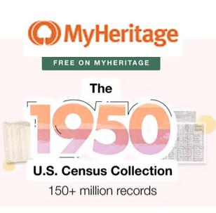 MyHeritage Free 1950 Census
