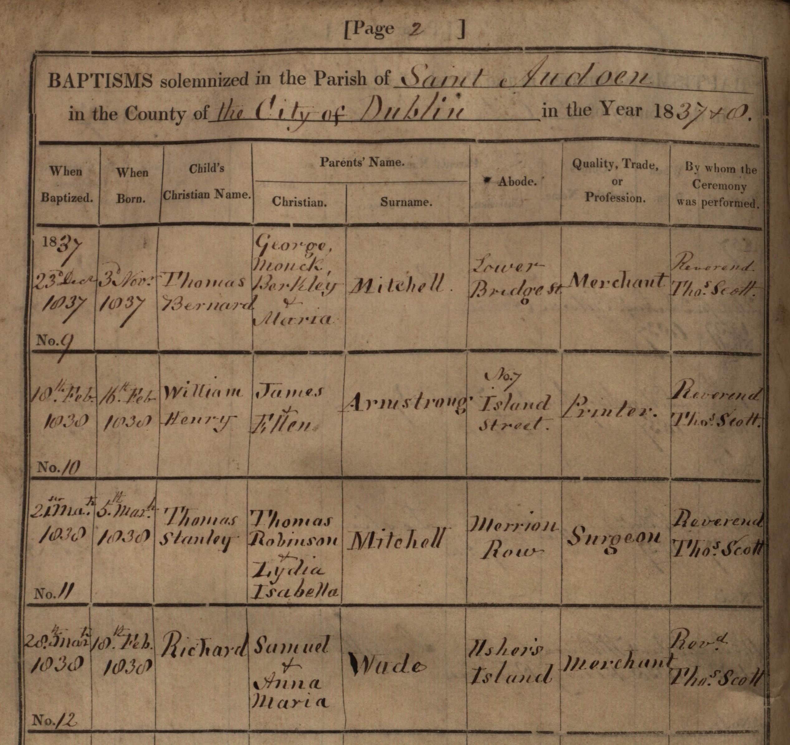 church genealogy