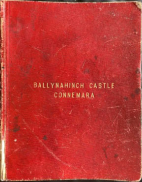 Ballynahinch Castle Vistor Book front cover