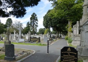 A view of Glasnevin Cemetery in Dublin.