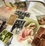 Thumbnail-size pic of collage of genealogical documents, photos and momento.