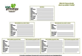 free blank genealogy forms