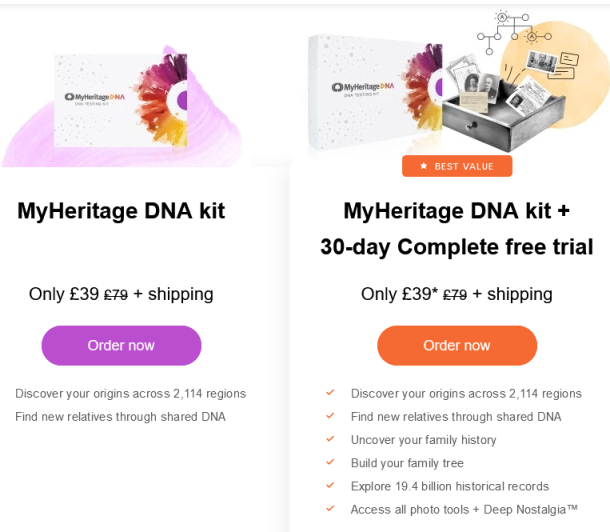 MyHeritageDNA Valentine's Day 2023  Advert