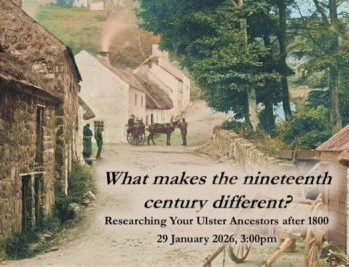 Advert for Dr William Roulston's presentation