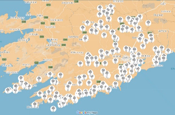 Cork Graveyards map - March 2026